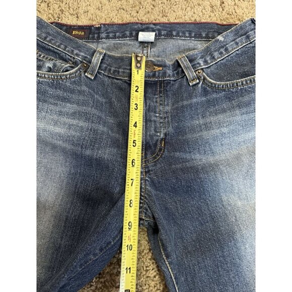 ABERCROMBIE FITCH 1892 Vintage Flare Jeans Low Rise 90s Y2K Made in USA 28x33 - Picture 9 of 12